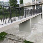 aluminum railing on a bridge in Mississauga