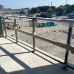 new aluminum railing on construction site in Brampton