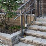 aluminum stair railing in downtown toronto