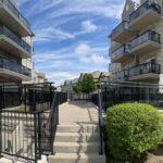 aluminum railing and glass for a townhouse complex in Mississauga