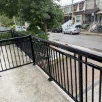 black aluminum railing on balcony in Toronto