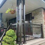 aluminum column on a front porch in toronto