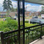 aluminum column and railing on a front porch in toronto