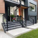 aluminum railings on a front porch in toronto