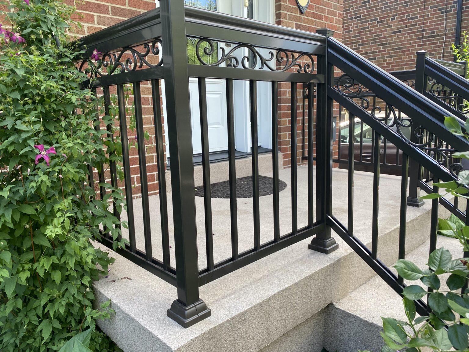 Aurora Railing Front Porch Railings Aurora – Terrace Aluminum Railings And Masonry