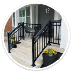 BLACK ALUMINUM RAILING - Terrace Aluminum Railings And Masonry