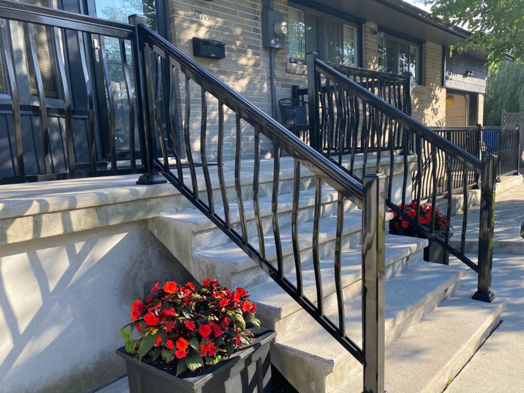 front porch railings pickering