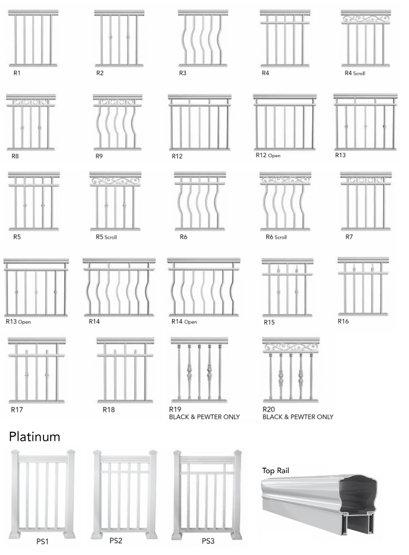 aluminum railings for decks