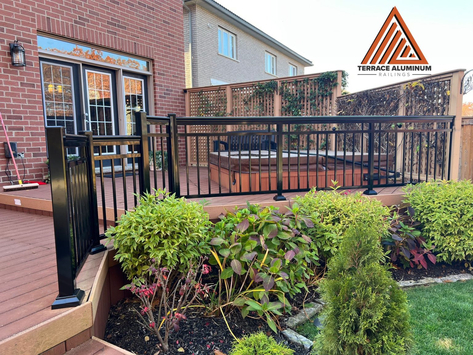 BLACK ALUMINUM RAILING Terrace Aluminum Railings