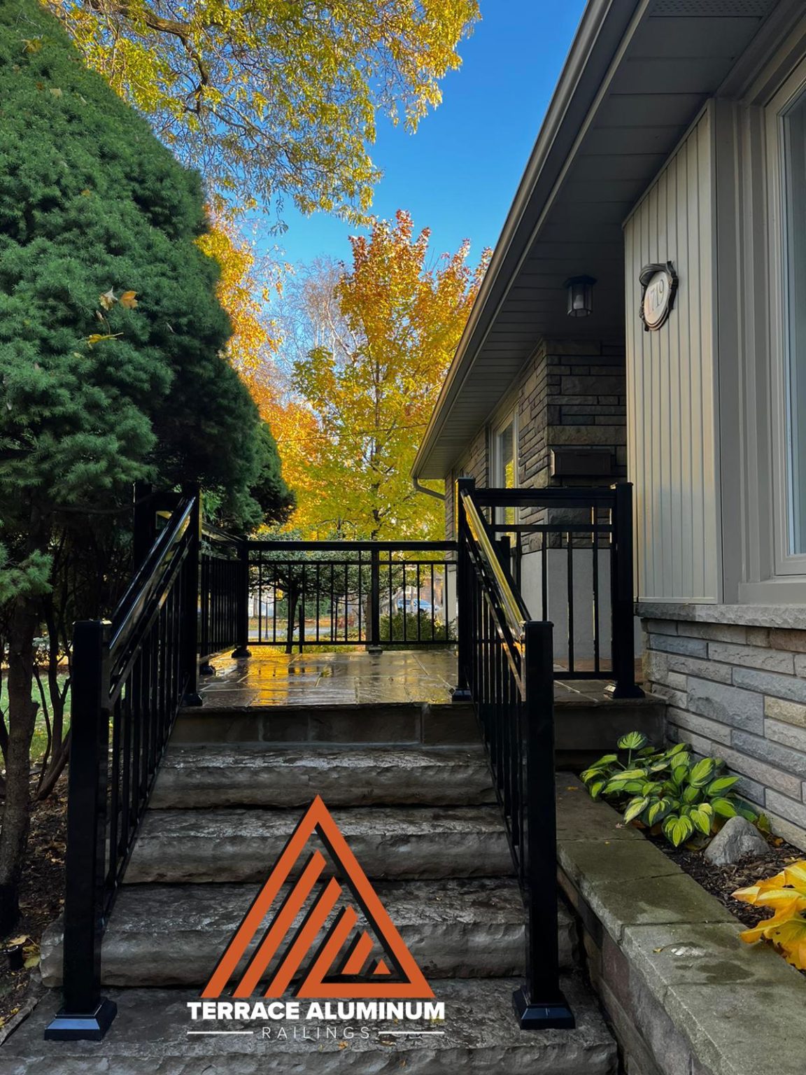 BLACK ALUMINUM RAILING Terrace Aluminum Railings