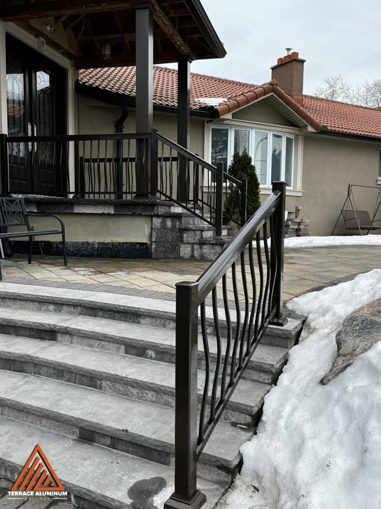 Canadian Terrace Railing ALUMINIUM RAILINGS - Terrace Aluminum Railings And Masonry