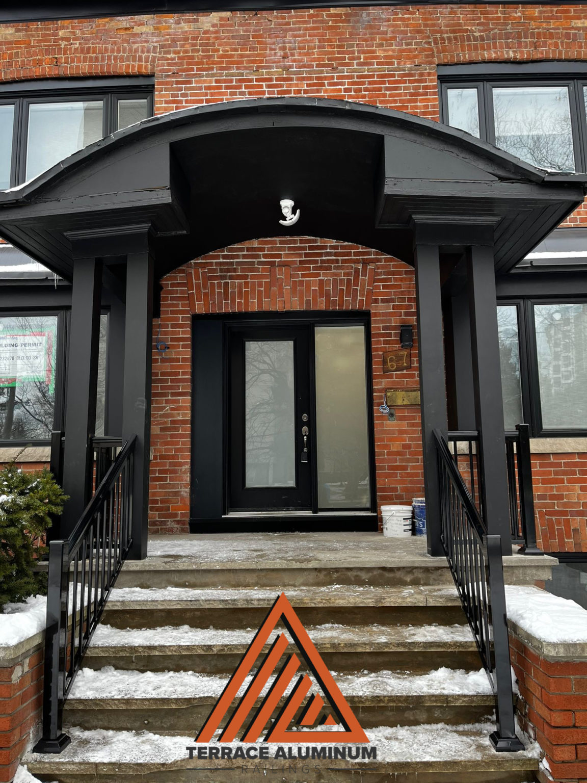 BLACK ALUMINUM RAILING - Terrace Aluminum Railings And Masonry
