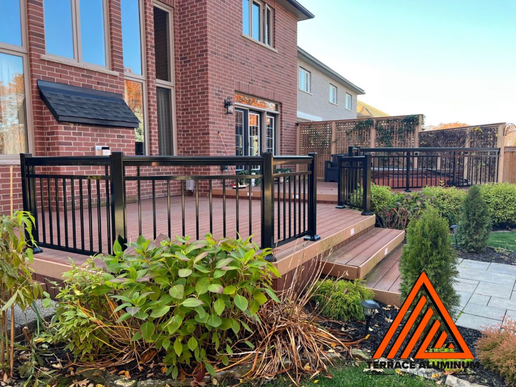 BLACK ALUMINUM RAILING Terrace Aluminum Railings