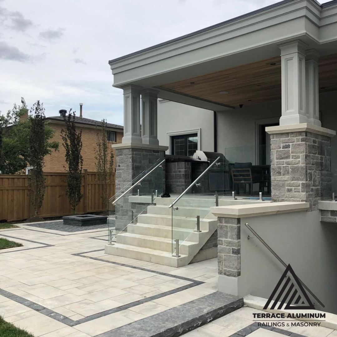 Interlock installation in progress with compacted base and edge restraint