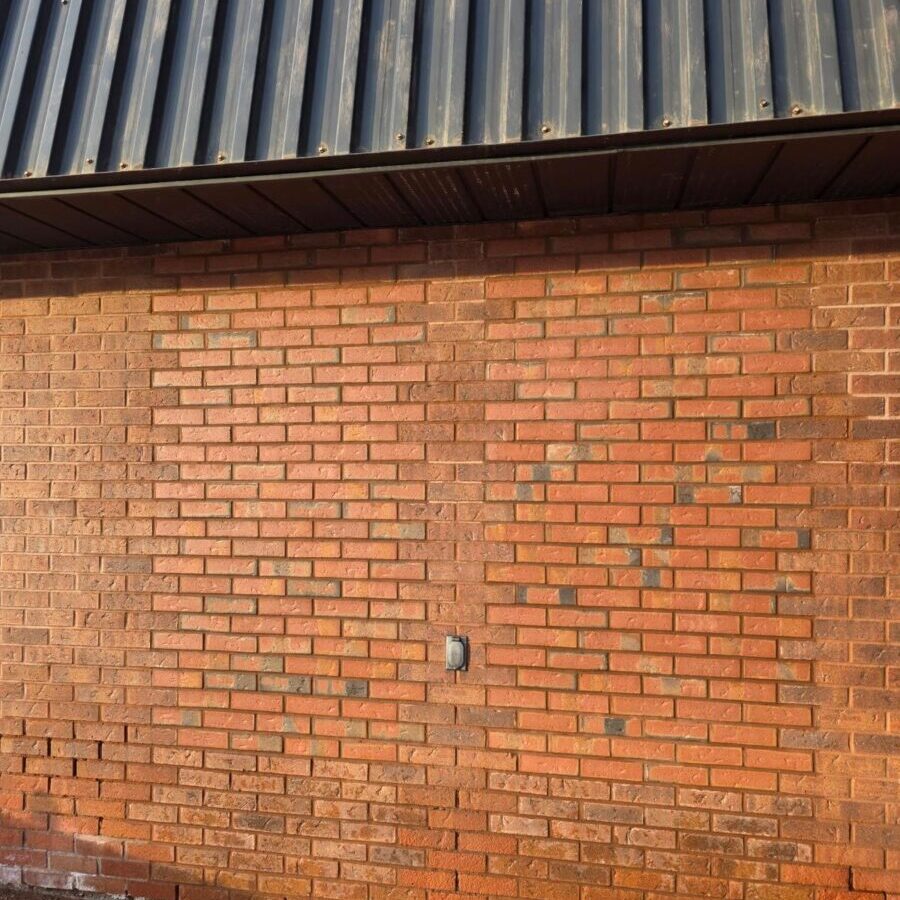 Exterior brick repair on residential wall in Toronto – Terrace Aluminum Railings & Masonry