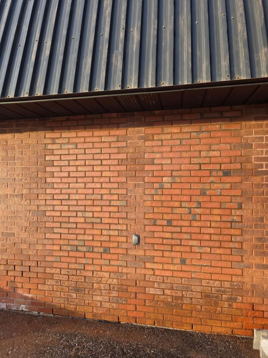 Exterior brick repair on residential wall in Toronto – Terrace Aluminum Railings & Masonry