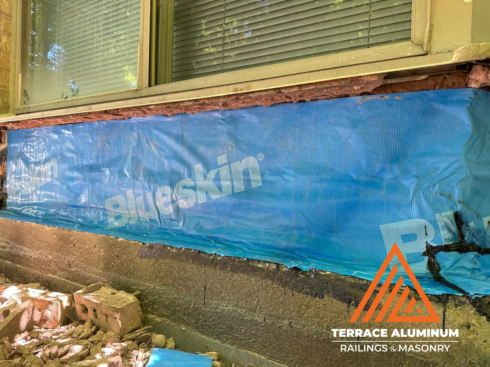 Brick repointing with fresh mortar lines in Toronto – Terrace Aluminum Railings & Masonry