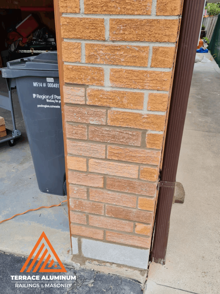 Brick repointing and mortar joint repair in Toronto – Terrace Aluminum Railings & Masonry