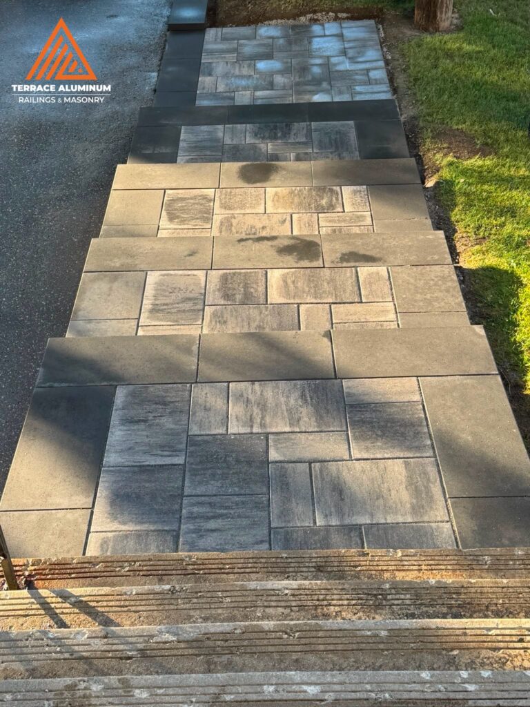 Interlock walkway for hardscaping services in Etobicoke